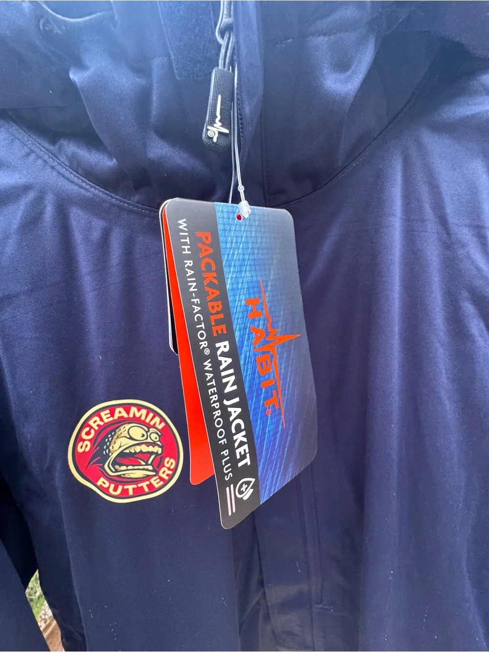 Nwt Habit Packable Rain Jacket Waterproof Plus Mens Guardian Screaming Putters L